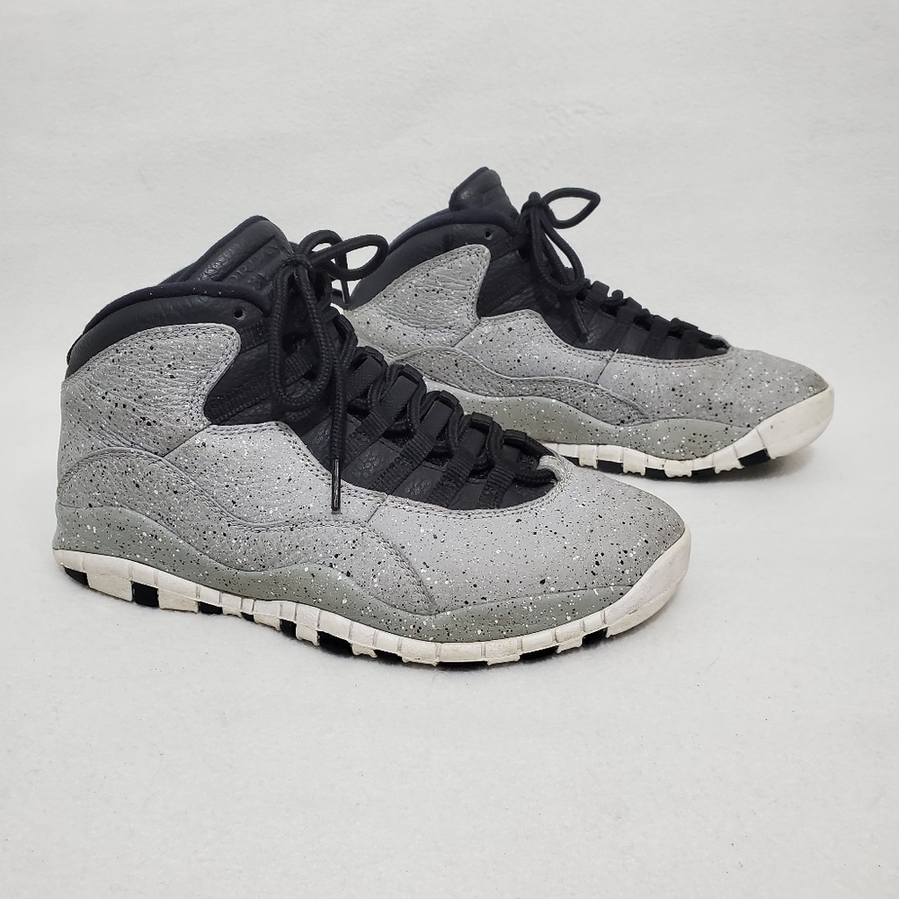 Air Jordan 10 Retro Cement Basketball Sneakers